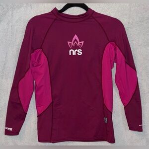 NRS Women's XL HydroSkin 0.5 Long Sleeve Shirt Hot Pink EUC